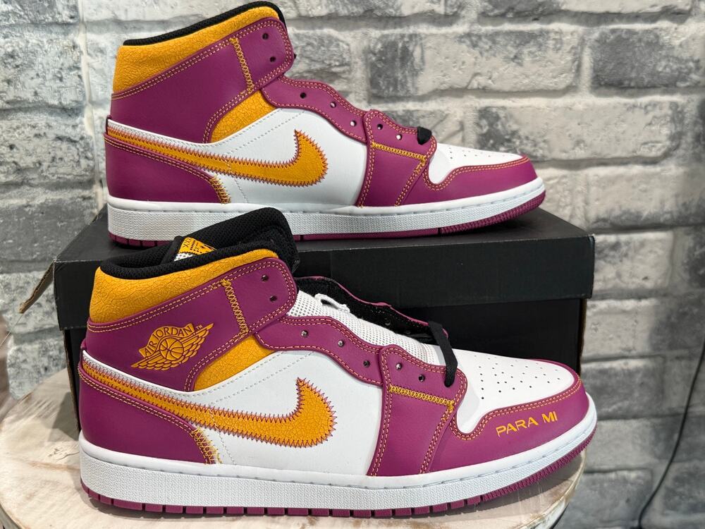 Jordan 1 Mid Dia De Los Muertos Size 11.5 DS DC0350-100